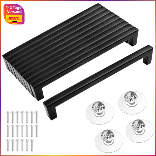 Möbelgriffe schwarz 160mm - möbelgriffe,