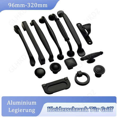 Matt schwarz kleiderschrank - schwarz,